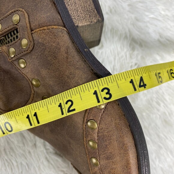 Coconuts by Matisse Womens Brown Faux Leather Pirate Western Studded Boots 7 - Picture 12 of 12